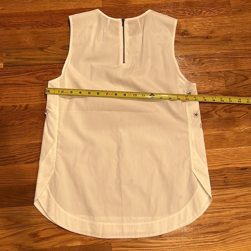 JCrew NWT 2 embellished sleeveless blouse - Picture 4 of 4